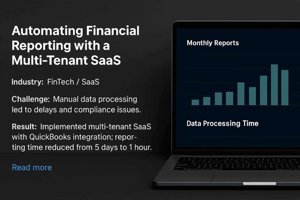 Automating Financial Reporting with a Multi-Tenant SaaS